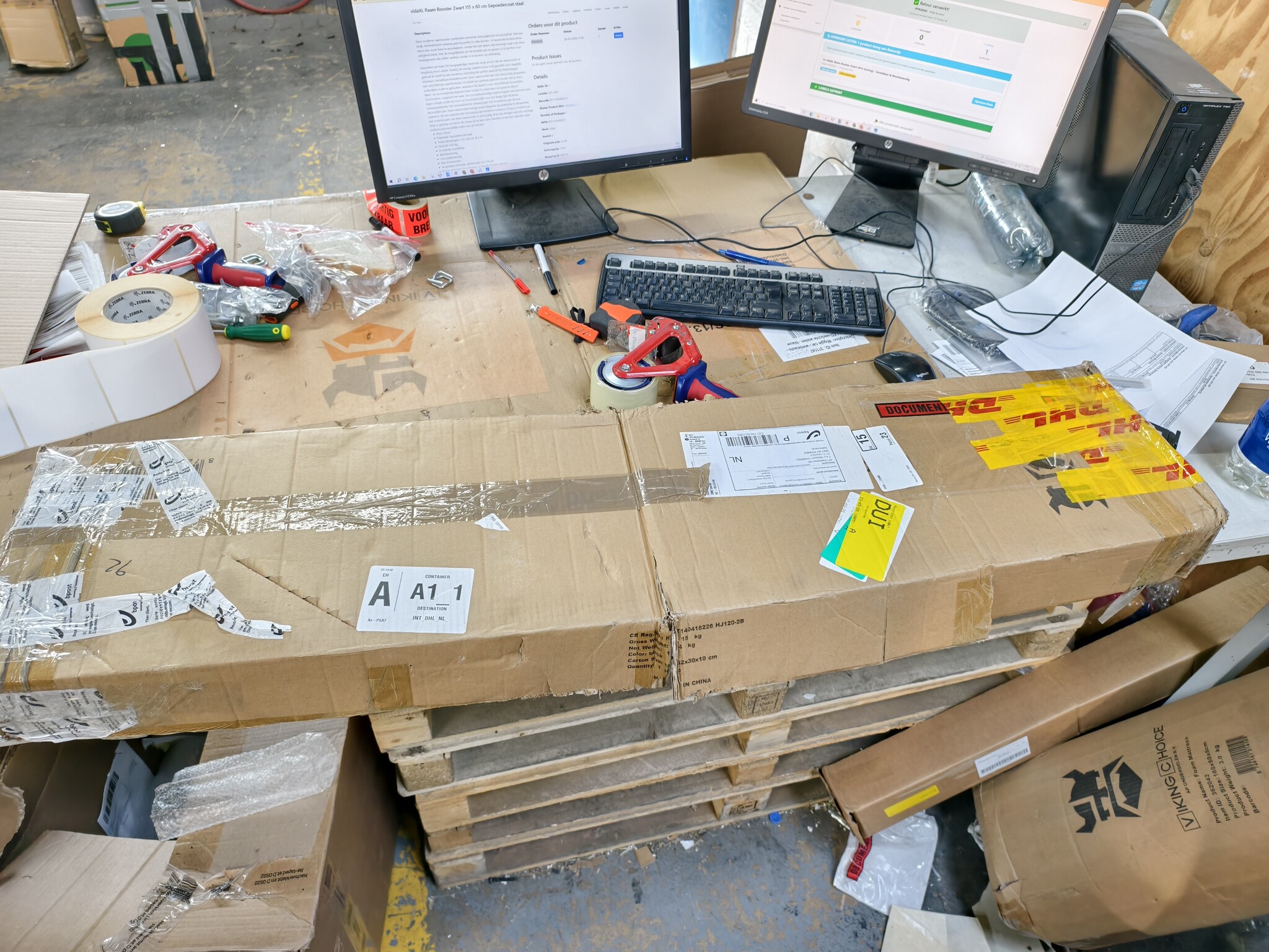 Metalen hangmat standaard - 300x100 cm - tot 150 kg