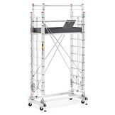 Rolsteiger - uitschuifbare steiger - aluminium - 736 cm