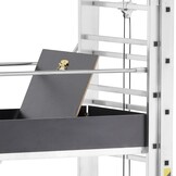 Rolsteiger - uitschuifbare steiger - aluminium - 736 cm