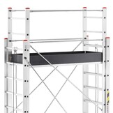 Rolsteiger - uitschuifbare steiger - aluminium - 736 cm
