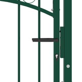 vidaXL Poort met speerpunten 100x125 cm staal groen