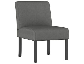 vidaXL Fauteuil stof donkergrijs