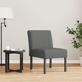 vidaXL Fauteuil stof donkergrijs
