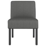 vidaXL Fauteuil stof donkergrijs
