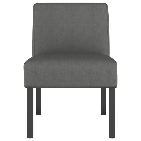 vidaXL Fauteuil stof donkergrijs