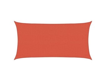 vidaXL Zonnezeil 160 g/m² 3x6 m HDPE terracottakleurig