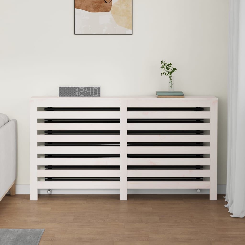 vidaXL Radiatorombouw Grenenhout Wit - 33% Korting