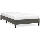 vidaXL Bedframe zonder matras 80x200 cm fluweel donkergrijs