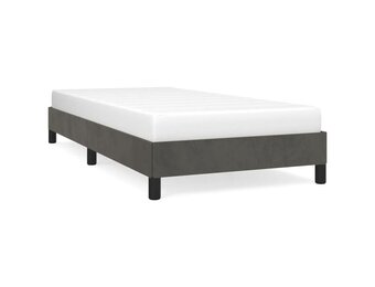 vidaXL Bedframe zonder matras 80x200 cm fluweel donkergrijs