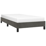 vidaXL Bedframe zonder matras 80x200 cm fluweel donkergrijs