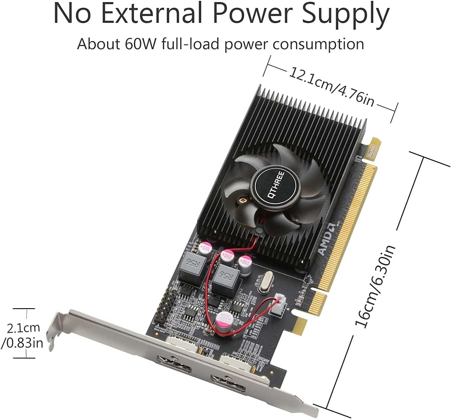 QTHREE Radeon HD 6570 1GB DDR3 - 35% Korting