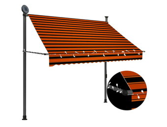 vidaXL Luifel 200cm Oranje/Bruin - 34% Korting!