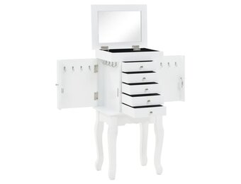 VidaXL Sieradenkast Vrijstaand Wit - 33% Korting