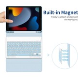 EasyAcc iPad 10.2" Toetsenbord Hoes (Wit/Blauw) - 43% Korting