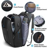 BANGE Laptoprugzak Zwart - 35% Korting - Anti-diefstal