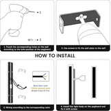 Zwarte LED Buitenwandlamp 80cm Koelwit 6000K IP65 (35% Korting!)