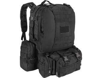 SHANNA Tactische Rugzak 55L - Militair & Outdoor - Zwart/Groen (-38%)