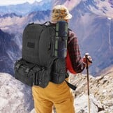 SHANNA Tactische Rugzak 55L - Militair & Outdoor - Zwart/Groen (-38%)