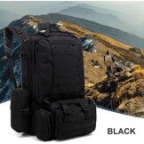 SHANNA Tactische Rugzak 55L - Militair & Outdoor - Zwart/Groen (-38%)