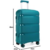 Kono Lichtgewicht Koffer met 4 Zwenkwielen en TSA-slot