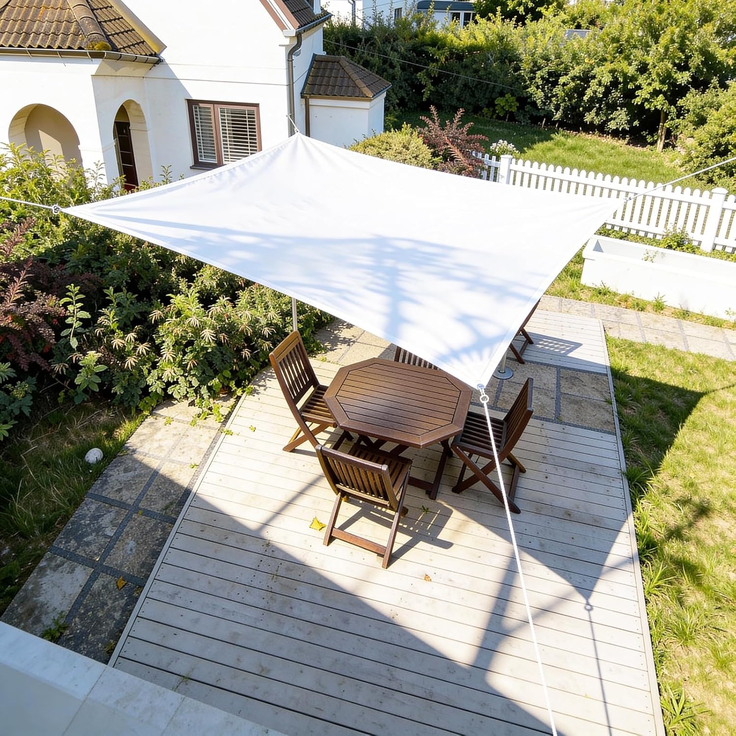 HAIKUS Zonnedoek Wit 5x5m - 35% Korting!