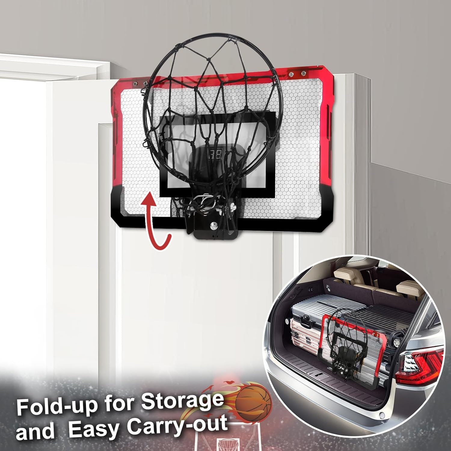 Mini Basketbalring Kinderen met Scoreteller - 32% Korting!