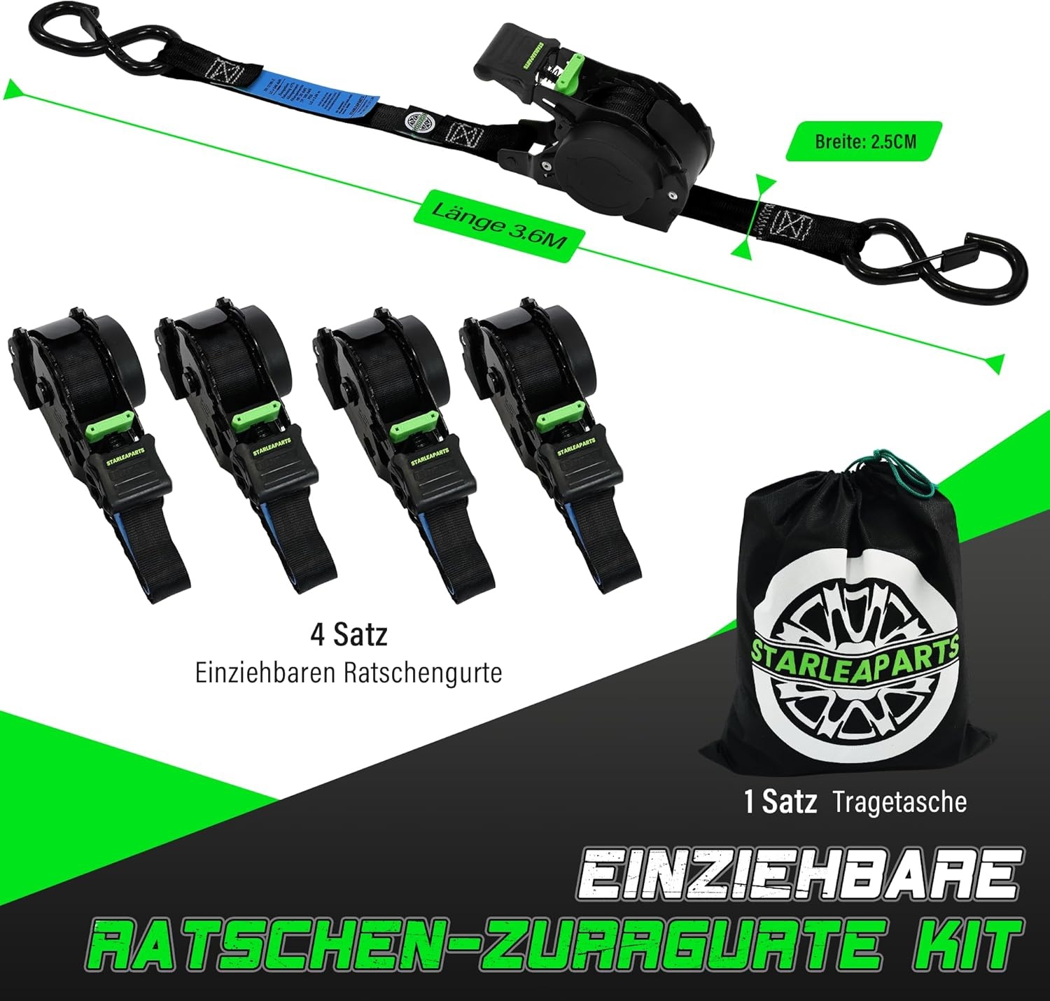 StarLeaparts Automatische Spanbanden (4 stuks) - Nu -9%