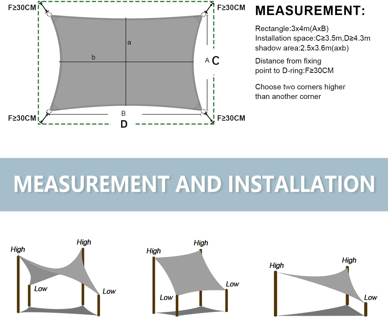 LOVE STORY Schaduwzeil 2x3m - 30% Korting!