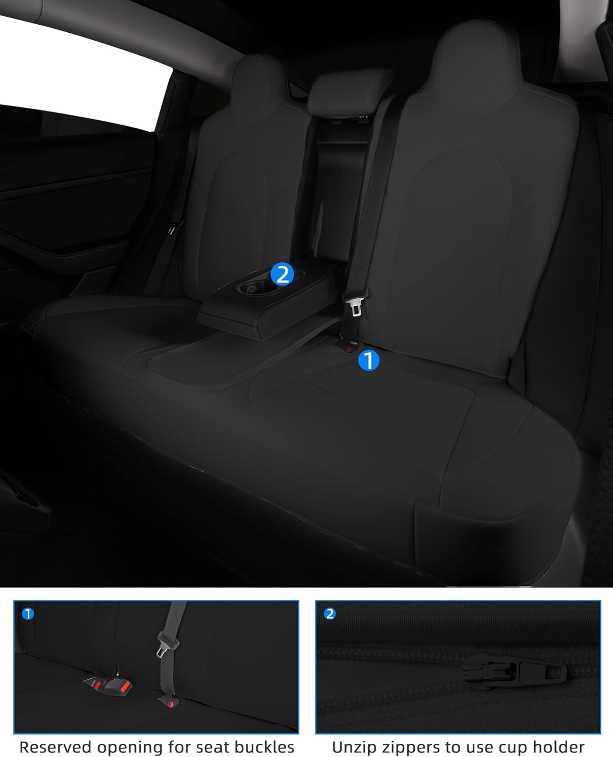 TOYOUN Tesla Model 3 Stoelhoezen - 35% Korting