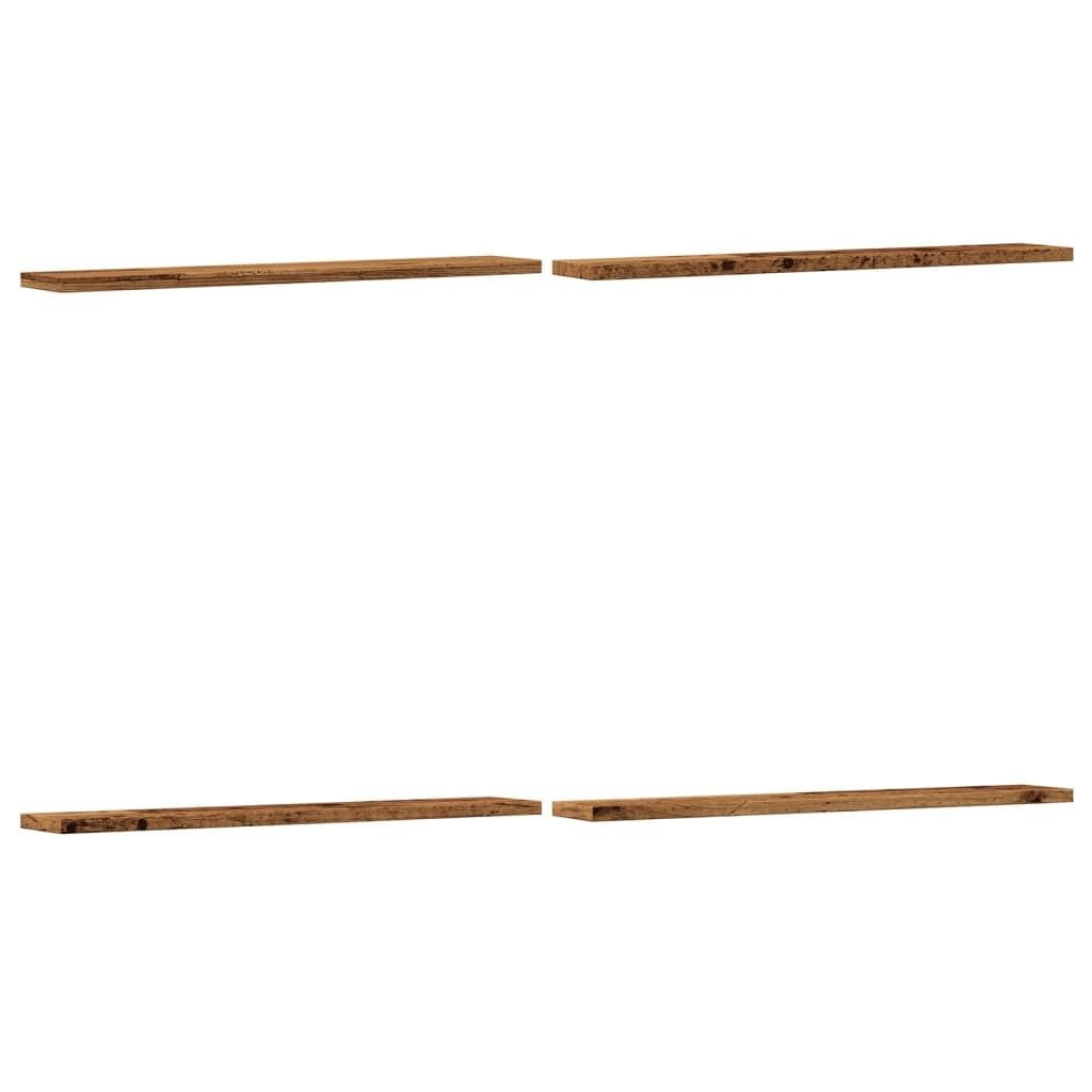 vidaXL Wandschappen 4 st (60x10 cm) - Oud Hout - 17% Korting!