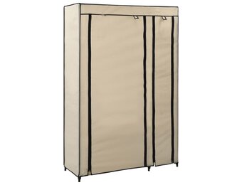 vidaXL Opvouwbare Kledingkast | Crème | 110x45x175 cm | 31% Korting!