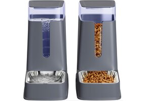 Dubbele Dispenser Voer & Water Huisdieren - 7% Korting