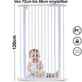 Veilig Traphek Wit 72-86cm Verstelbaar - 38% Korting