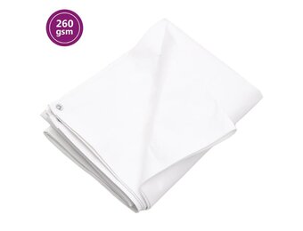 vidaXL Dekzeil Wit 8x10m - 29% Korting