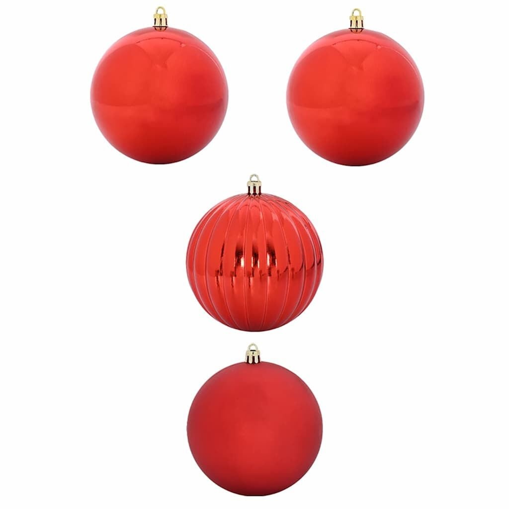 vidaXL Kerstbal Set 4 Stuks Rood - 30% Korting