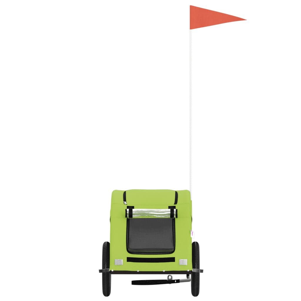 VidaXL Hondenfietstrailer Oxford Stof & IJzer Groen - 33% Korting!