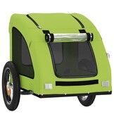 VidaXL Hondenfietstrailer Oxford Stof & IJzer Groen - 33% Korting!