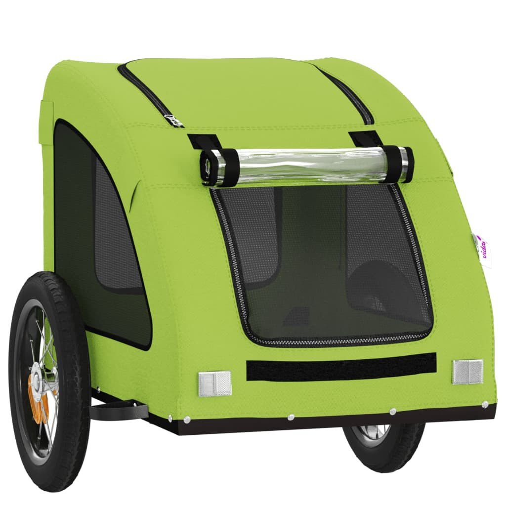VidaXL Hondenfietstrailer Oxford Stof & IJzer Groen - 33% Korting!
