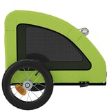 VidaXL Hondenfietstrailer Oxford Stof & IJzer Groen - 33% Korting!