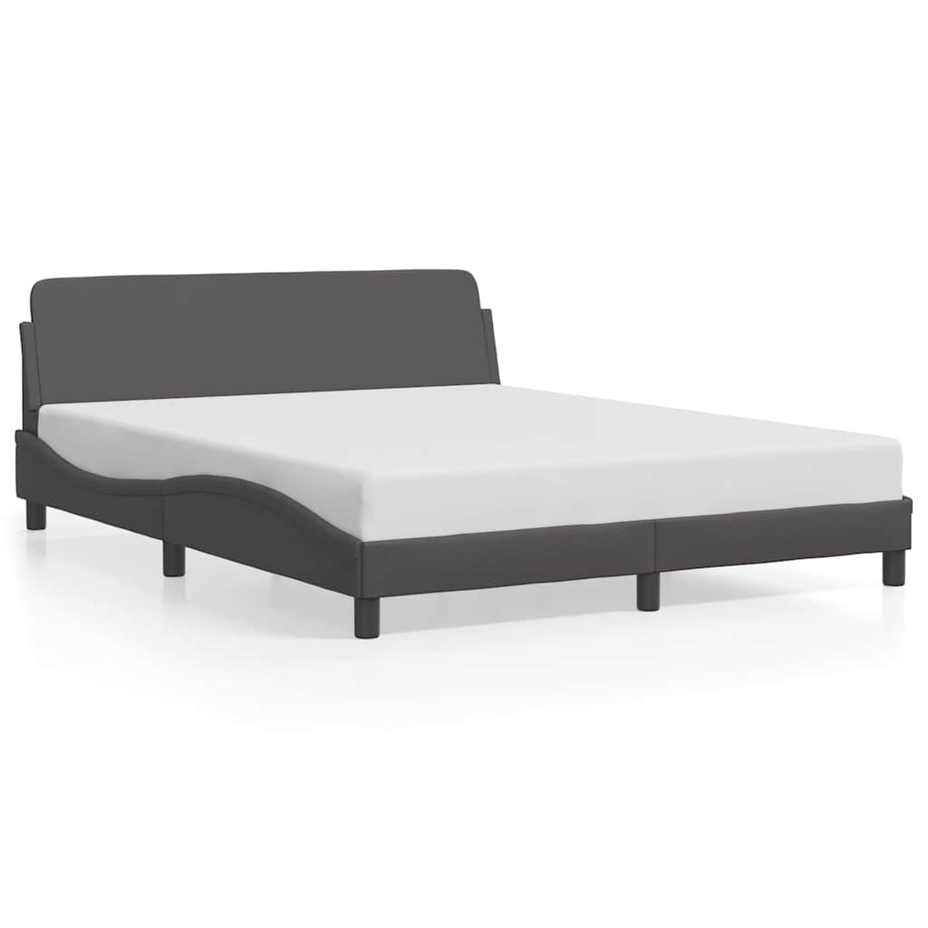 vidaXL Bedframe Grijs Kunstleer - 160x200cm - 34% Korting