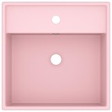 vidaXL Vierkante Wastafel Mat Roze - 33% Korting