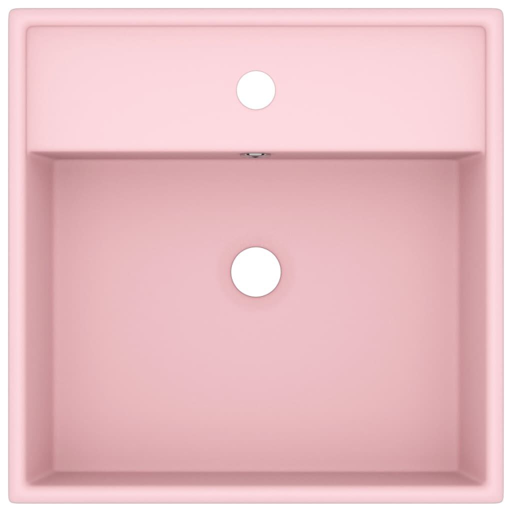 vidaXL Vierkante Wastafel Mat Roze - 33% Korting