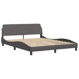 vidaXL Bedframe Grijs Kunstleer - 160x200cm - 34% Korting