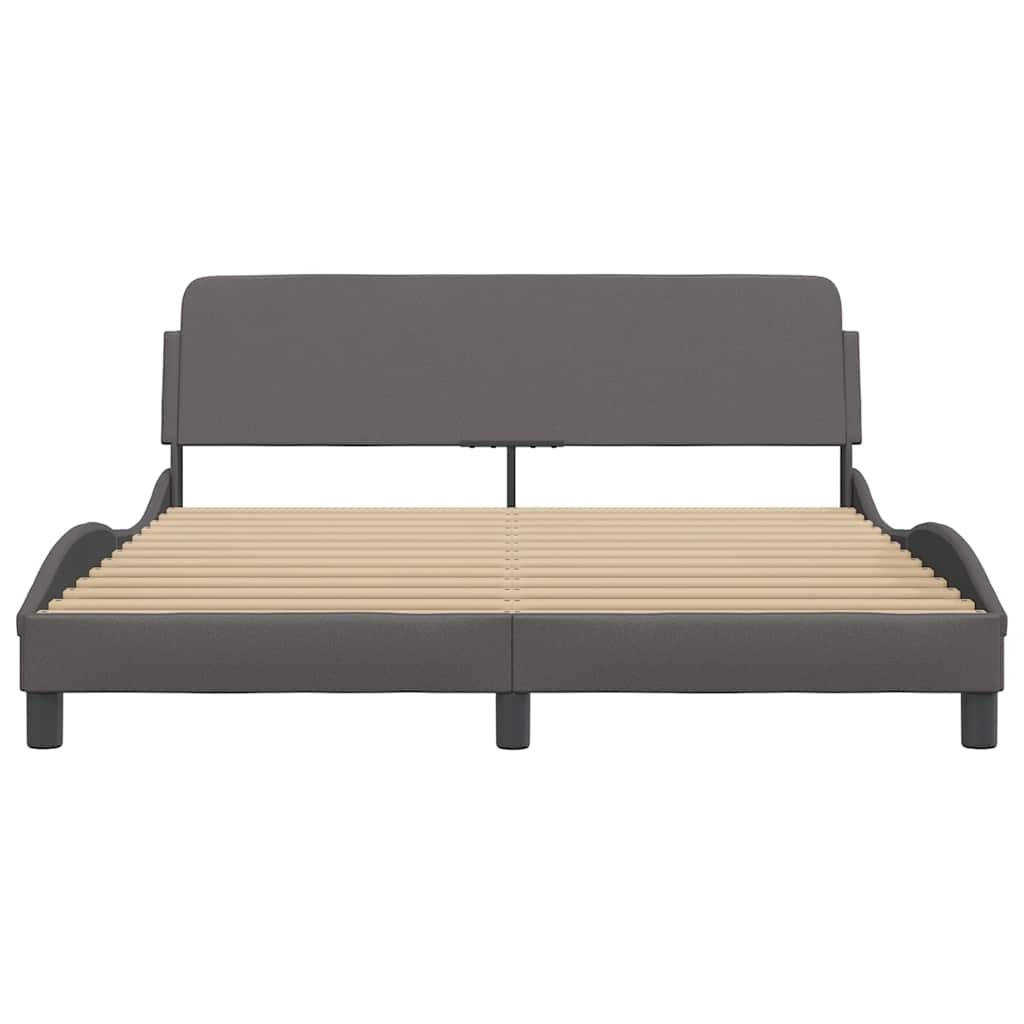 vidaXL Bedframe Grijs Kunstleer - 160x200cm - 34% Korting