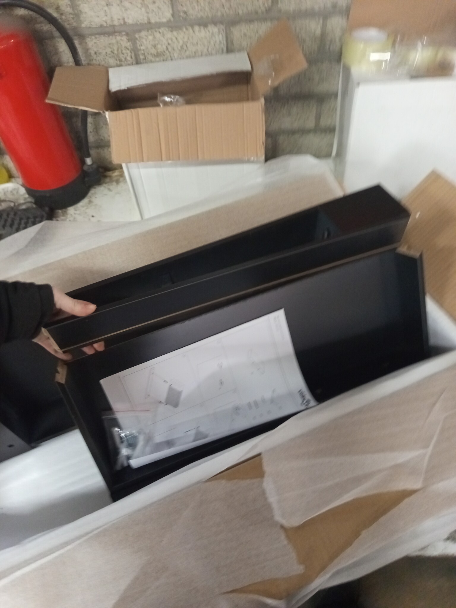 Zwevend Wandschap met Lade Zwart 80x25cm - 58% Korting!