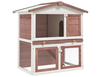 vidaXL Konijnenhok Buiten - 54% Korting!