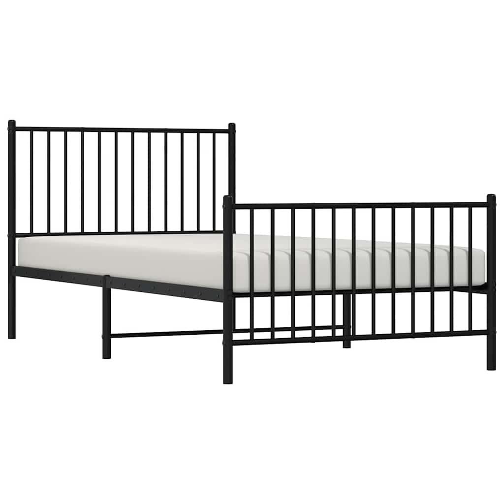 VidaXL Bedframe Metaal Zwart 100x200 cm - 33% Korting!