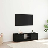 VidaXL TV-meubel Zwart Eiken 120cm met LED - 32% Korting!