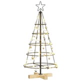 VidaXL Kerst Cone Boom Zwart 90cm Staal - 30% Korting!