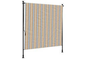 Retoertje: Geel/Wit Rolgordijn Buiten 200x270cm - Nu 34% Korting!